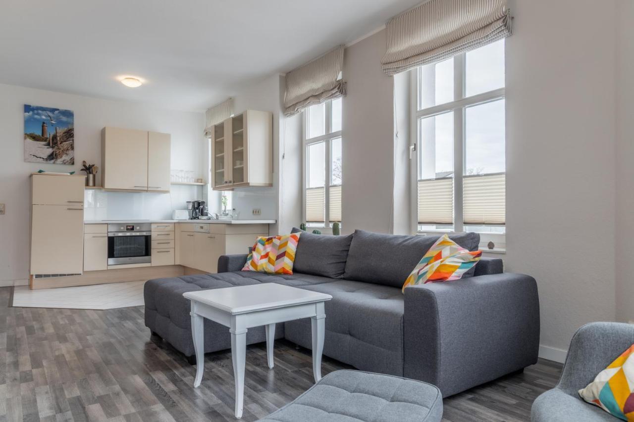 Strandnahe 2-Raum-Ferienwohnung Im Zentrum - Residenz Strandeck Fewo 02 เกอเรน ภายนอก รูปภาพ